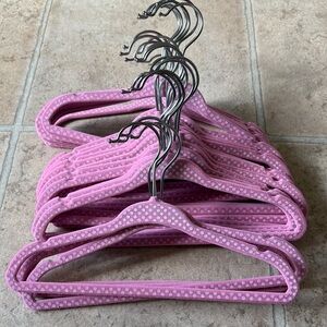 Set of 27 Pink Velvet Hangers